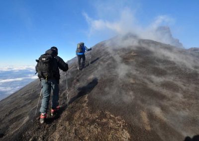 Etna, escursionisti sulla Bocca Nuova