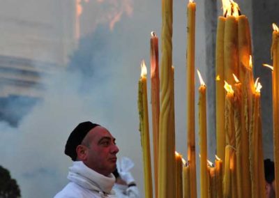 Ceri accanto al fercolo