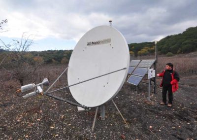 Nicolosi, una centralina sismica dell'INGV e del Parco dell'Etna