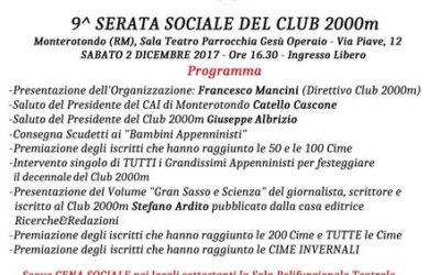 “GRAN SASSO E SCIENZA” ALLA FESTA DEL CLUB 2000M