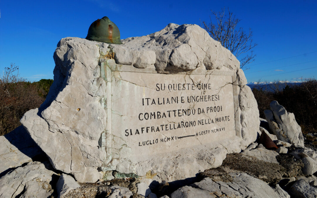 MONTE SAN MICHELE, SUI CAMPI DI BATTAGLIA DEL CARSO (FRIULI-VENEZIA GIULIA)