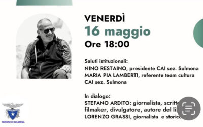“GRAN SASSO, IL GIGANTE DEL SUD” ALLA LIBRERIA UBIK (E CON IL CAI) DI SULMONA